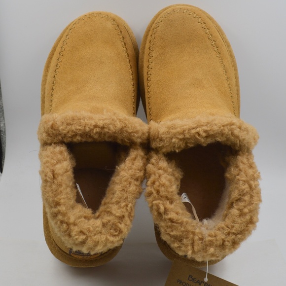 BEARPAW MAEVE PLATFORM SUEDE LEATHER ANKLE BOOTS ICED COFFEE COLOR SIZE 8 NWT - Picture 7 of 8